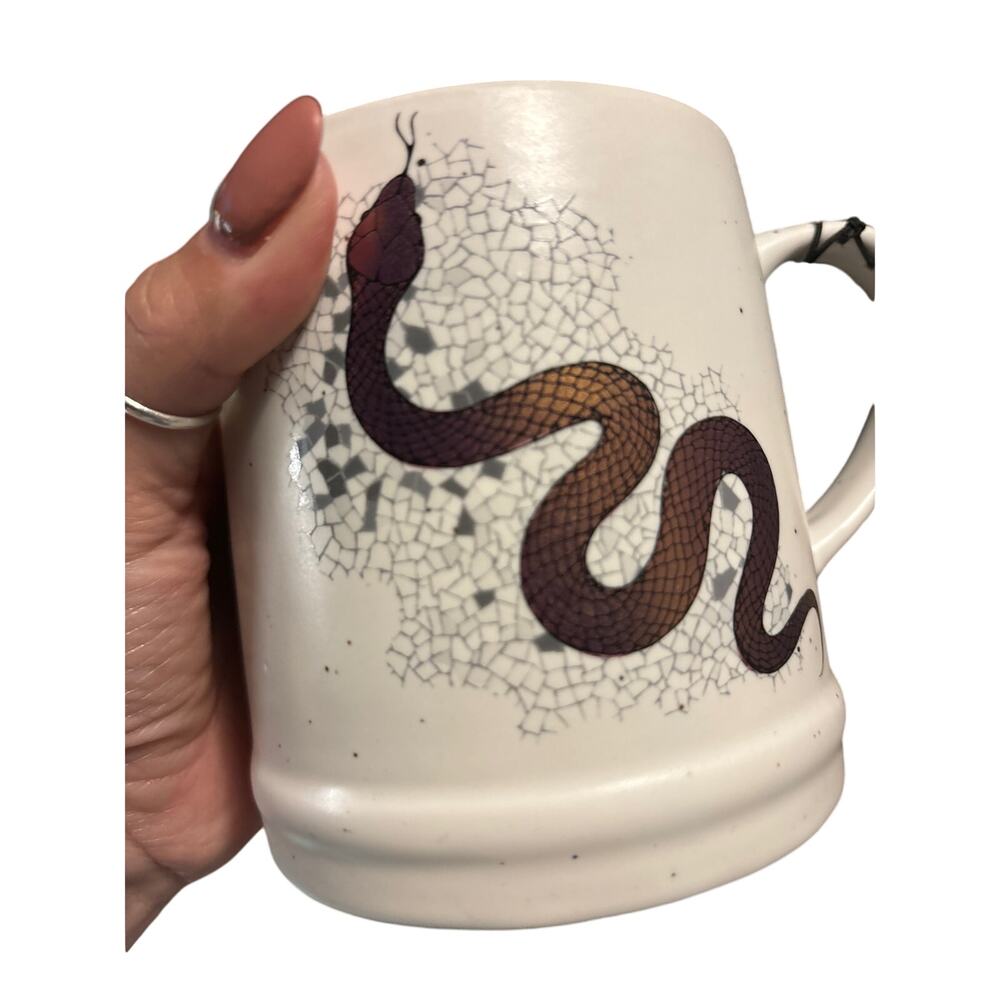 Snake mug by cobwebs and cauldrons